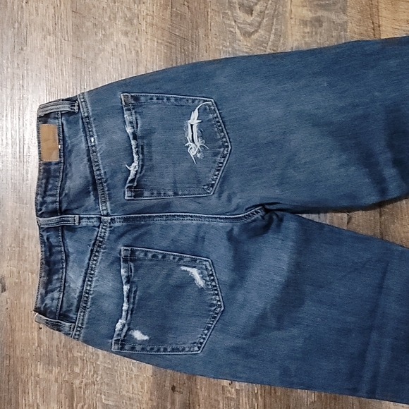 Gently used garage denim size 00 blue jeans distress look women's size 00 - Picture 4 of 6